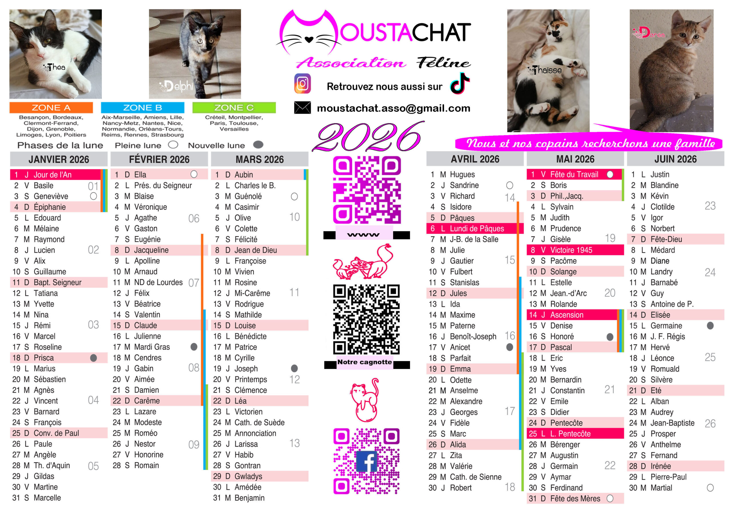 CALENDRIER 1 RECTO 2026